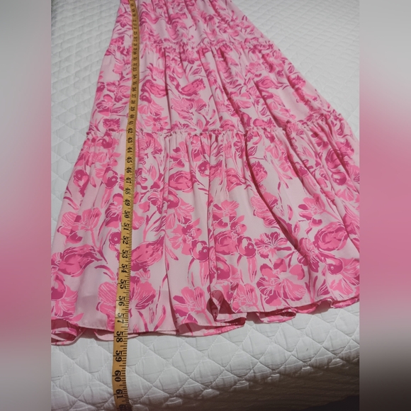 EUC Lilly Pulitzer Melody Maxi Dress  PINK Size 4 - Picture 12 of 15